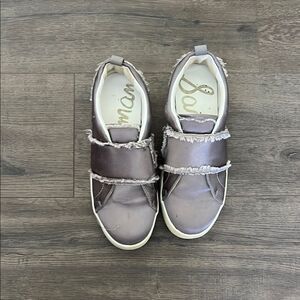 Sam Edelman Gray Frayed Sneakers